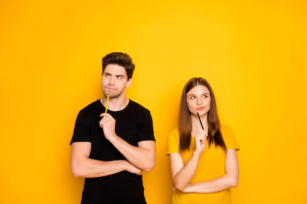 Photo,Of,Serious,Confident,Couple,Of,Two,People,Interested,In